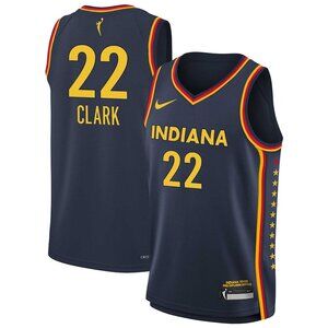 Mens Indiana Fever  Caitlin Clark Navy Stitched Jersey